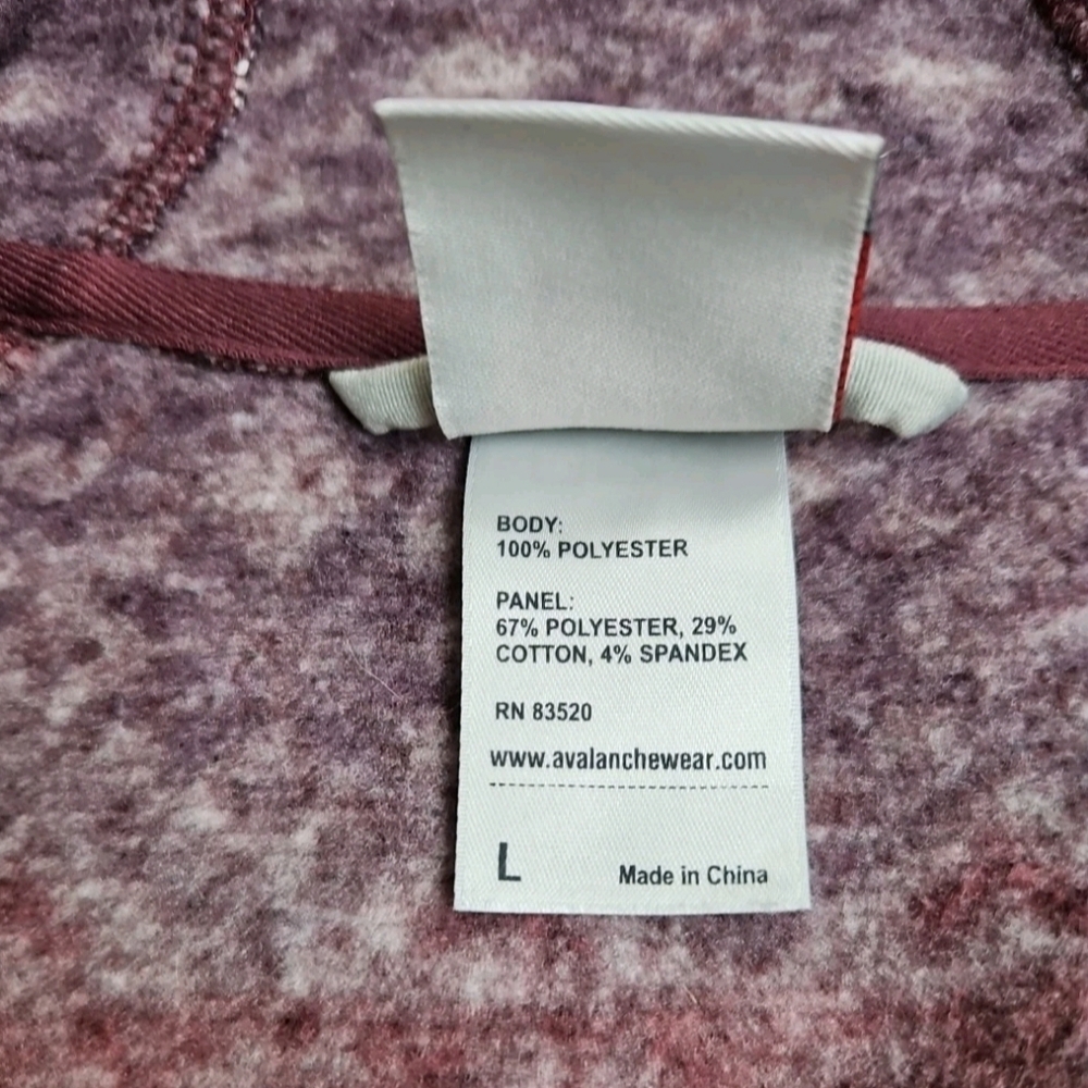 Avalanche Womens Fair Isle Full Zip Hooded Cozy Sweater Jacket, Size Large - Picture 6 of 8